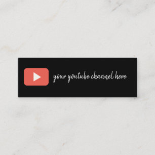 Mini carte de visite de youtube