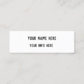 Mini carte de visite de youtube (Dos)