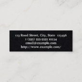 Mini Carte de visite décorateur à touches basses (Dos)