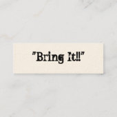 Mini Carte de visite Défi-Maigre de monarque (Dos)