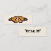 Mini Carte de visite Défi-Maigre de monarque (Devant / Derrière)