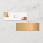 Mini carte de visite d'Elegant Gold Luxury Company (Devant / Derrière)