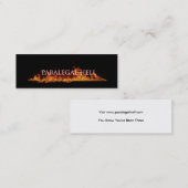 Mini Carte de visite d'enfer de paralégal (Devant / Derrière)