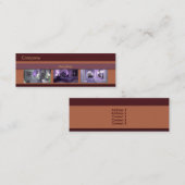 Mini Carte de visite d'entreprise de décoration d'intér (Devant / Derrière)