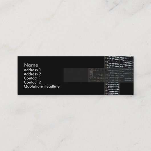Mini Carte de visite des bâtiments de bureau (Devant)