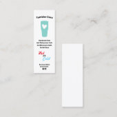 Mini Carte de visite des instructions de soins du tamis (Devant / Derrière)