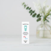Mini Carte de visite des instructions de soins du tamis (Debout devant)