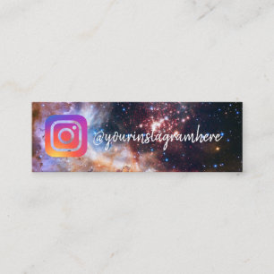 Mini carte de visite des médias sociaux stars