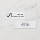 Mini Carte de visite des services photo (Devant / Derrière)