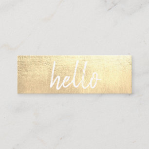Mini Carte de visite d'EventPlanner d'or élégant