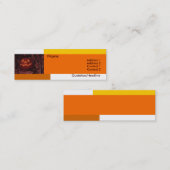 Mini Carte de visite d'Halloween (Devant / Derrière)
