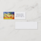 Mini Carte de visite d'hippocampe (Devant / Derrière)