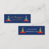 Mini Carte de visite d'instructeur de yoga (Devant / Derrière)