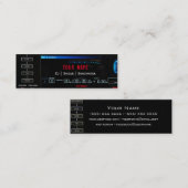 Mini Carte de visite DJ version 2 (Devant / Derrière)