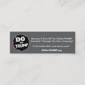 Mini Carte de visite DO theTRUMP (Devant)