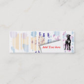 Mini Carte de visite Dogge (Devant)