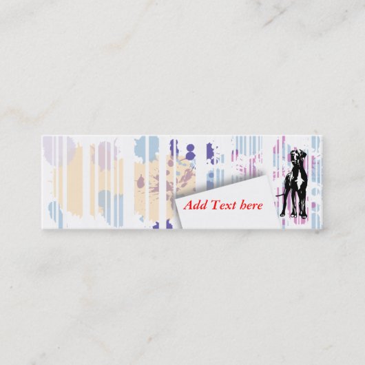 Mini Carte de visite Dogge (Devant)