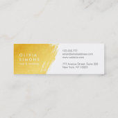 Mini Carte de visite d'or (Dos)