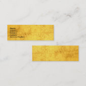Mini Carte de visite d'or (Devant / Derrière)