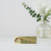 Mini Carte de visite du congé vert (Debout devant)