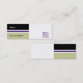 Mini Carte de visite du gestionnaire (Devant / Derrière)