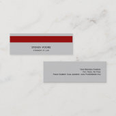 Mini Carte de visite du procureur de l'avocat moderne G (Devant / Derrière)