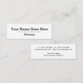 Mini Carte de visite du procureur professionnel (Devant / Derrière)