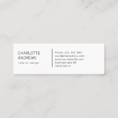Mini Carte de visite du salon moderne, minimale, aquare (Dos)