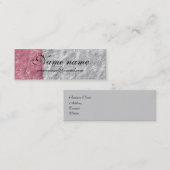 Mini Carte de visite "élégant" (Devant / Derrière)