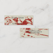 Mini Carte de visite élégant (Devant / Derrière)
