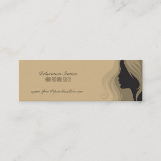 Mini Carte de visite élégant à la mode de spa de salon