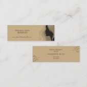 Mini Carte de visite élégant à la mode de spa de salon (Devant / Derrière)