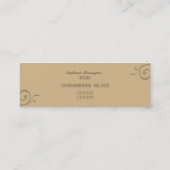 Mini Carte de visite élégant à la mode de spa de salon (Dos)