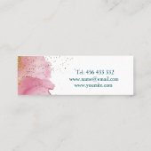 Mini carte de visite élégant avec brosses pour maquilla (Dos)