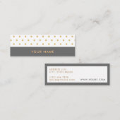 Mini Carte de visite élégant de pois de parties (Devant / Derrière)