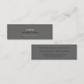 Mini Carte de visite élégant et tendance (Devant / Derrière)