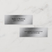 Mini Carte de visite en aluminium balayé d'effet (Devant / Derrière)