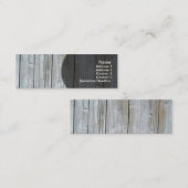 Mini Carte de visite en bois (Devant / Derrière)