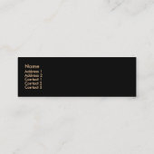 Mini Carte de visite en cuir serpent (Dos)