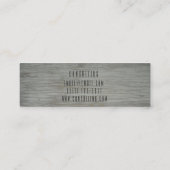 Mini carte de visite en métal (Dos)