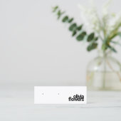 Mini Carte de visite en noir et blanc (Debout devant)