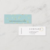 Mini Carte de visite en pastel de motif de point de (Devant / Derrière)