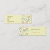 Mini Carte de visite en spirale (Devant / Derrière)