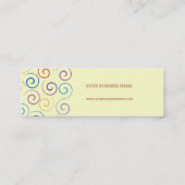 Mini Carte de visite en spirale (Dos)