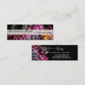 Mini Carte de visite Enchanteur de fleurs (Devant / Derrière)