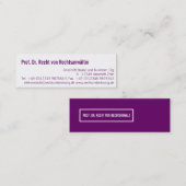 Mini carte de visite étroite (Devant / Derrière)