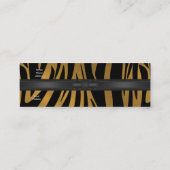 Mini Carte de visite Exotic African Zebra Gold 2 (Dos)