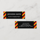 Mini Carte de visite expert en langue allemande (Devant / Derrière)