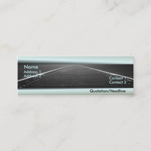 Mini Carte de visite ferroviaire (Devant)