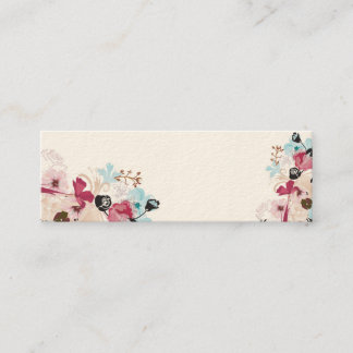Mini Carte de visite floral